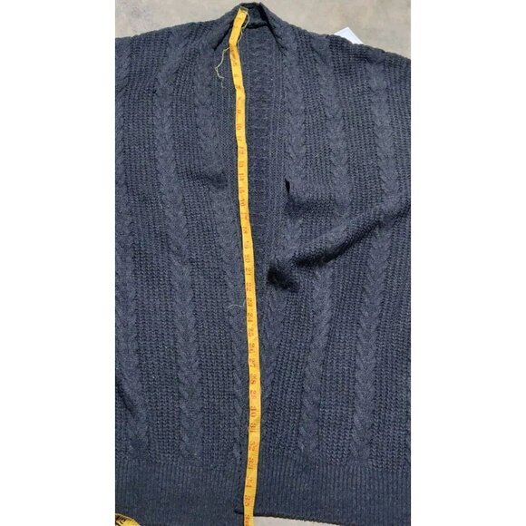 Redlove Paris Gray Super Cable Knit Cardigan Sweater (L) NWT - Picture 7 of 7